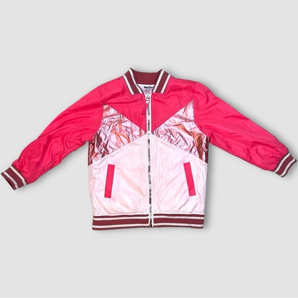 Oshkosh Kids Pink Bomber Jacket Size 4 - Picture 1 of 4